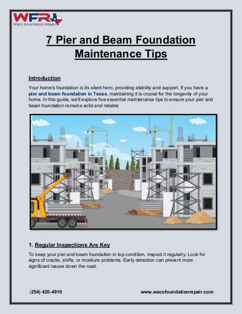 7 Pier and Beam Foundation Maintenance Tips