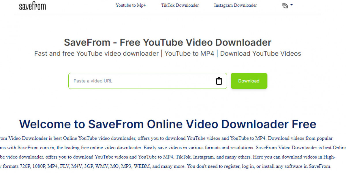 SaveFrom.Com.In 2024 is Online Video Downloader