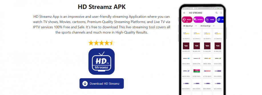 HDStreamzAPK Download Cover Image