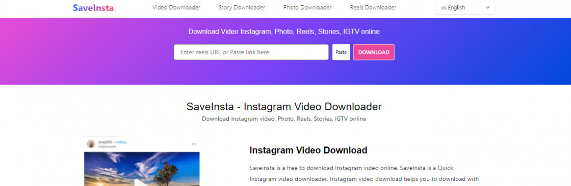 saveinsta videodownloader Cover Image