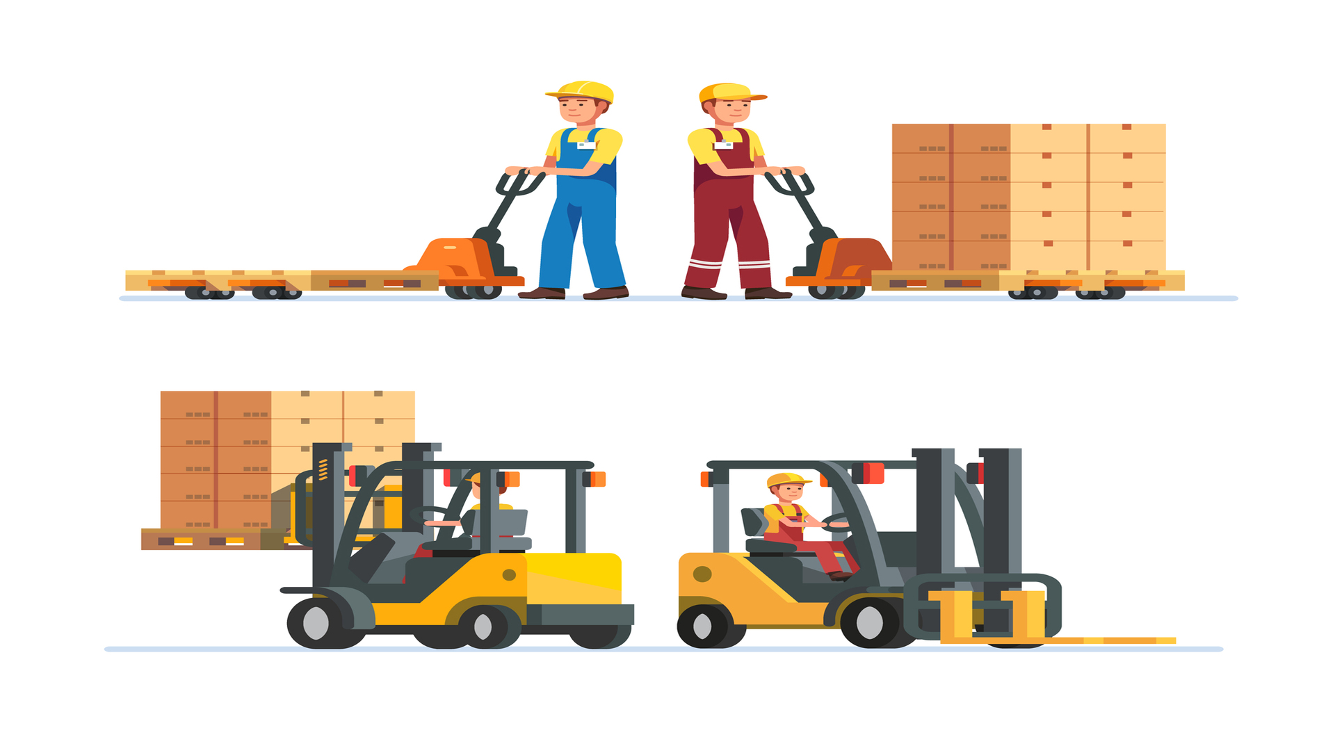 Which material handling equipment is Generally Used for Material Handling?