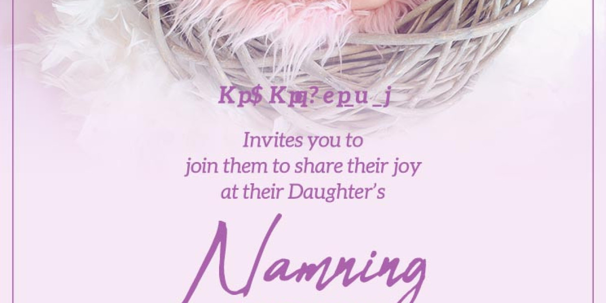 The Invitation Card for Naming Ceremony