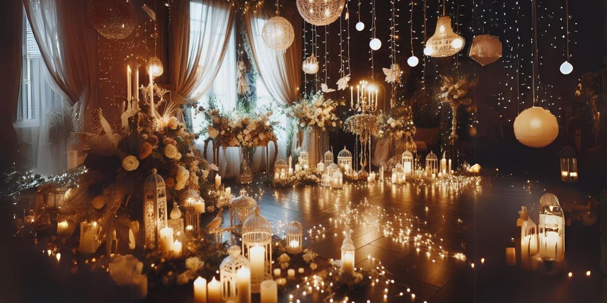 Fairy Light Wedding Decor for Vintage Themes