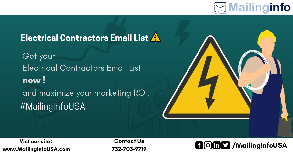 Electrical Contractors Email List | MailingInfoUSA