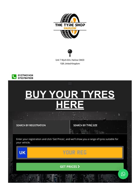 The Tyre Shop Harlow - Supply & Fit Tyres | 01279431434 | PDF