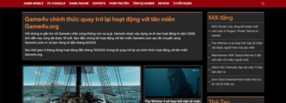 GAME4V UY TÍN HÀNG ĐẦU VIỆT NAM Cover Image