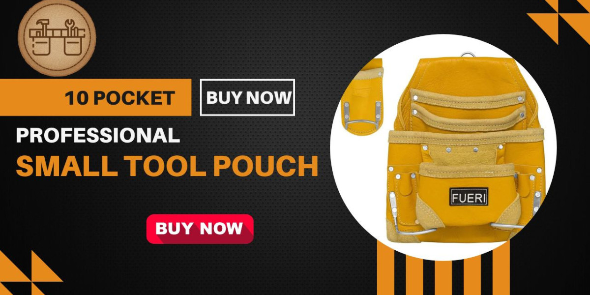 10 Pocket Professional Small Tool Pouch for Carpenters and Craftsmen