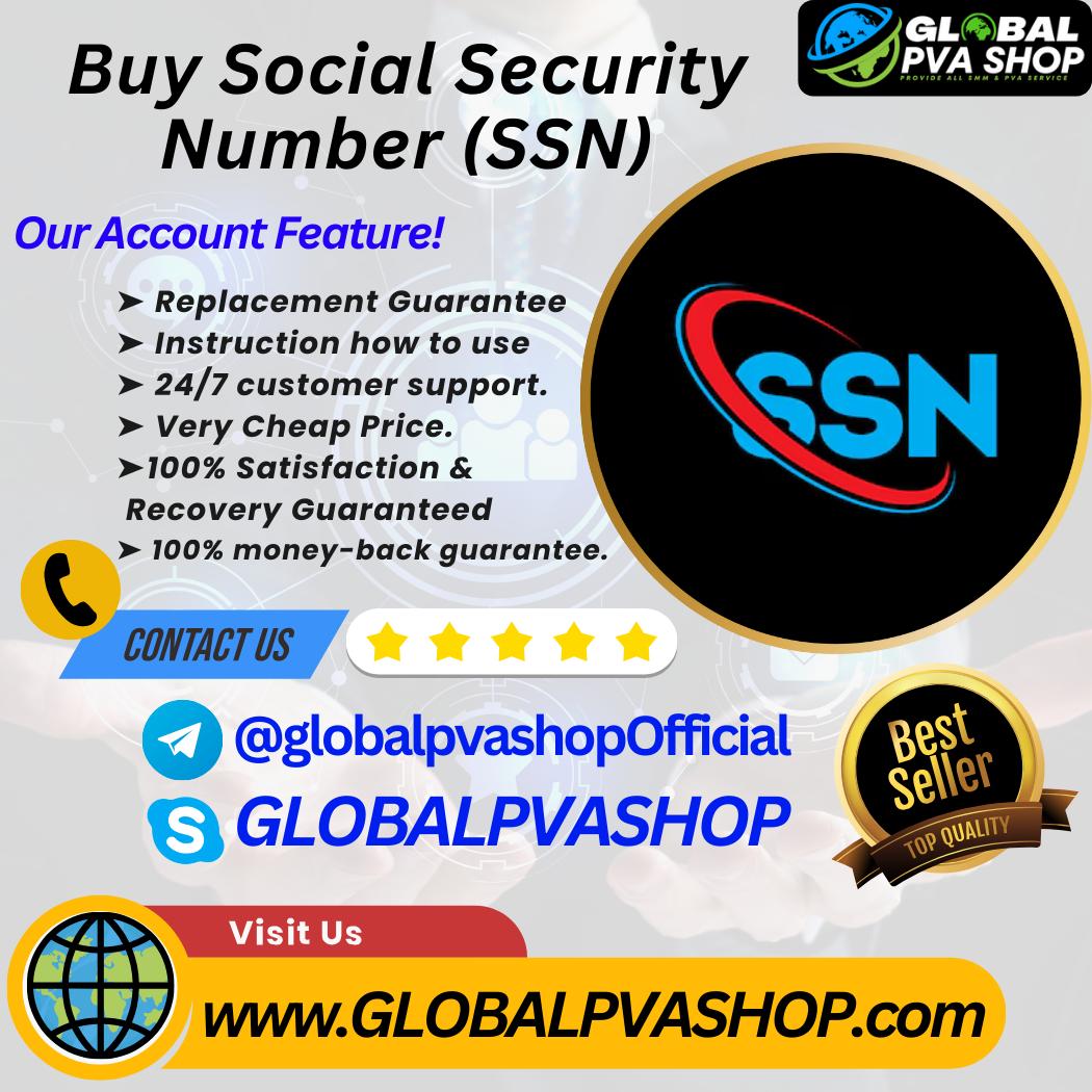 Buy SSN Number - Global PVA Shop