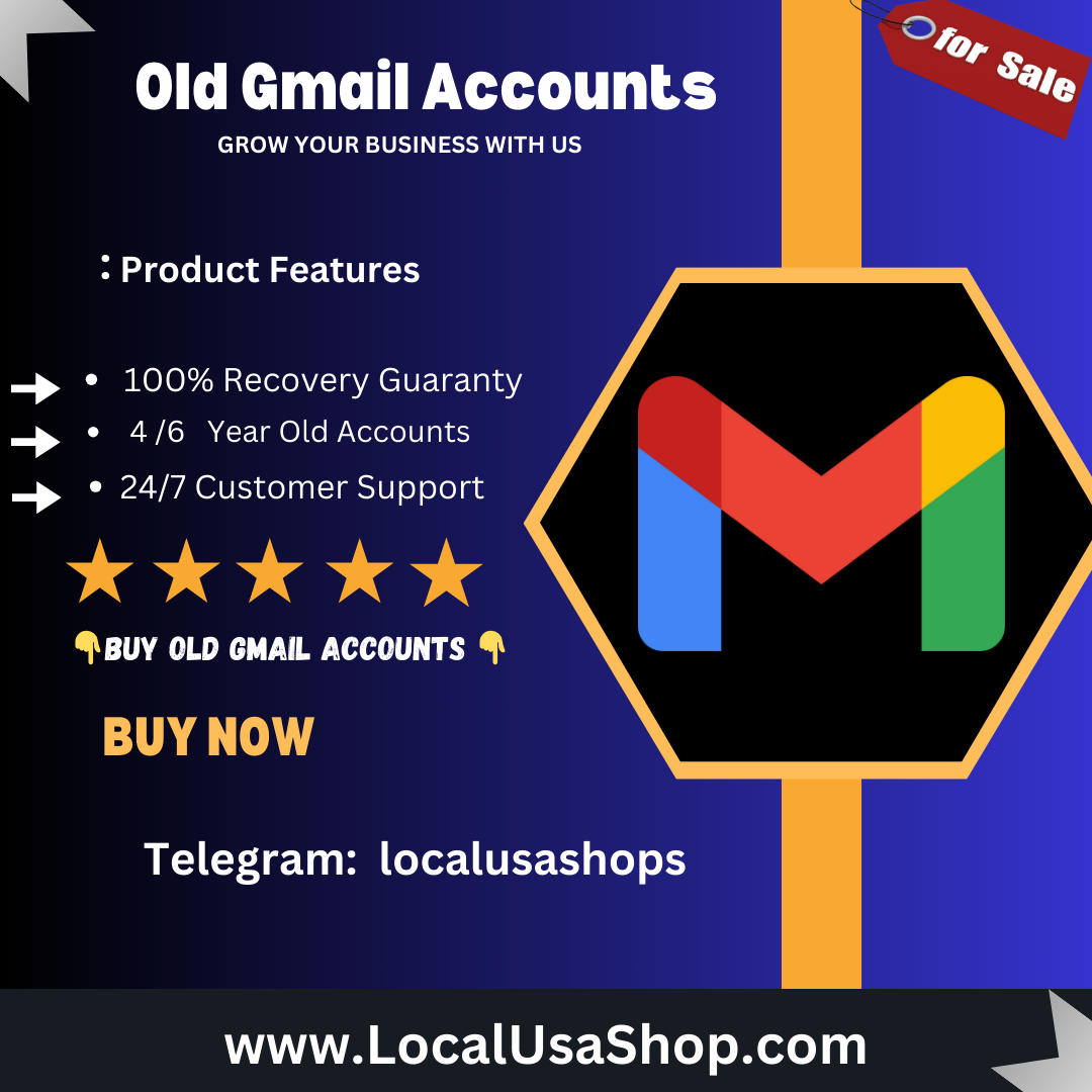 Buy Old Gmail Accounts | 100% USA Country & Cheap Prices