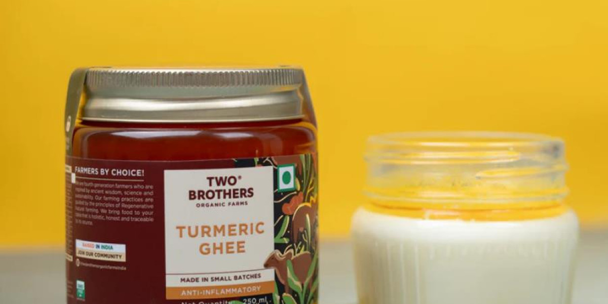 Premium Turmeric Ghee US – Organic Herbal Ghee from Two Brothers Food