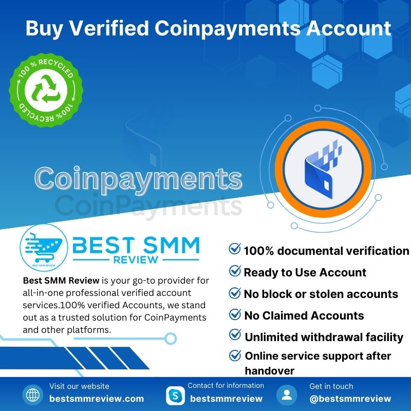 Buy Verified Coinpayments Account - Best SMM Review