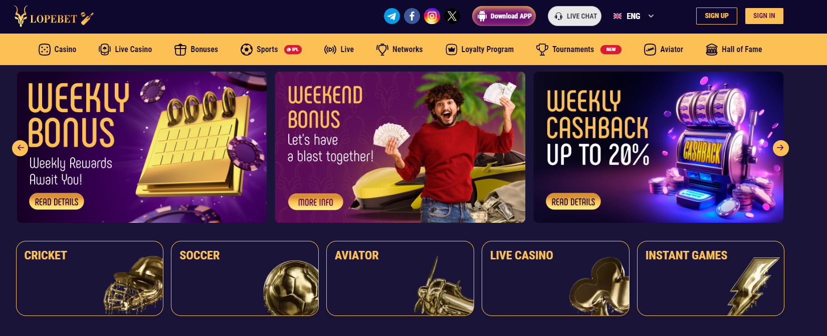 LopeBet Casino India: Login & Play Lope Bet Games Online