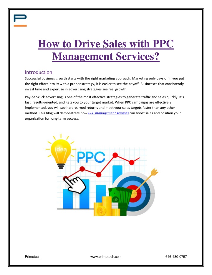 PPT - How to Drive Sales with PPC Management Services PowerPoint Presentation - ID:13774291