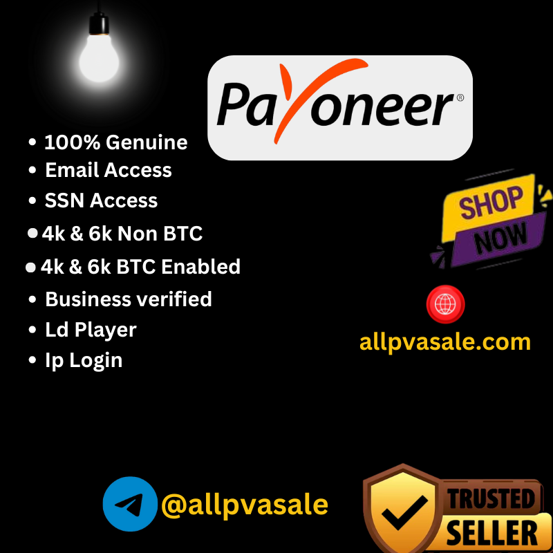 Buy Verified Payoneer Account - 100% Verified secure account