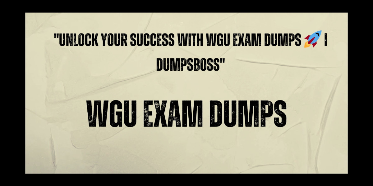 DumpsBoss WGU Exam Dumps Make the Right Choice