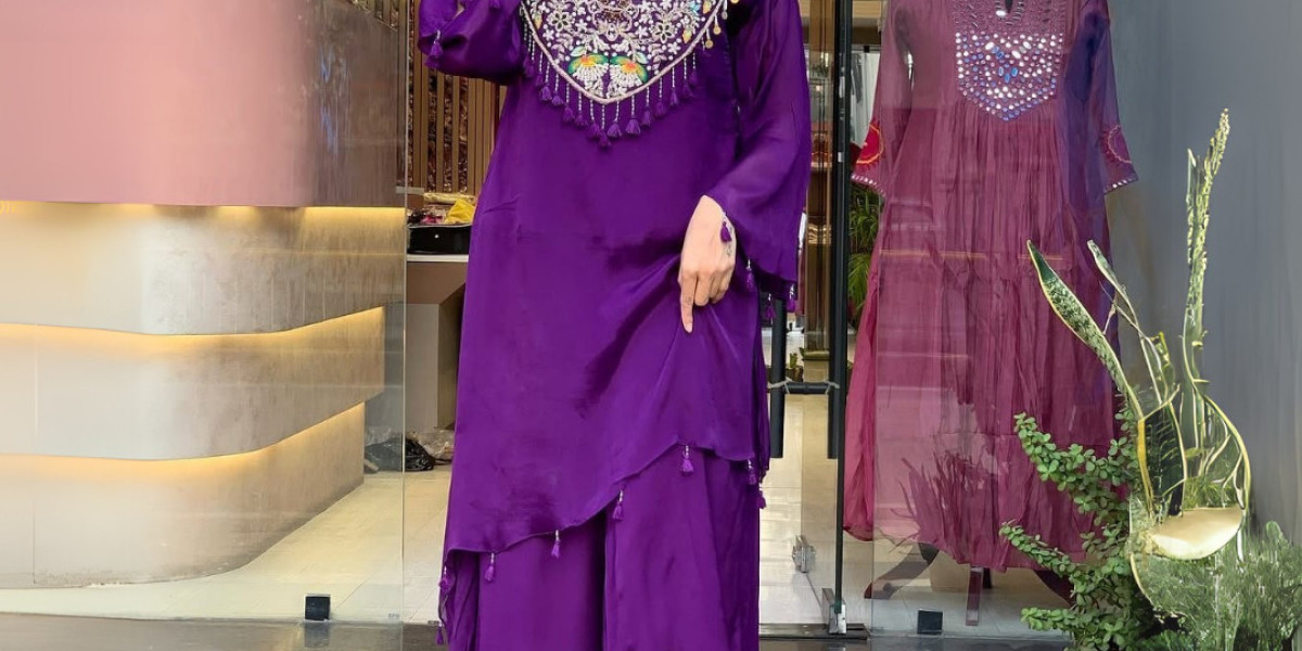 Purple Gorgeous Indo Western Dress- Gulabi Paridhan