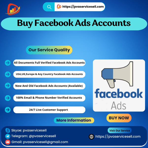 Buy Facebook Ads Accounts - PVA Service Sell